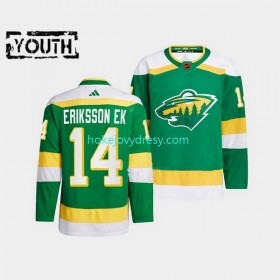 Dětské Hokejový Dres Minnesota Wild Joel Eriksson Ek 14 Adidas 2022-2023 Reverse Retro Zelená Authentic
